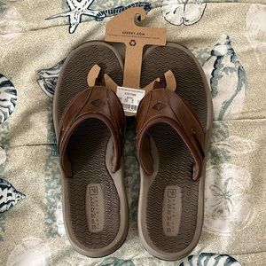 Men’s Sperry Outer Banks Thong Brown Sandals 9 New with box NWB NWT